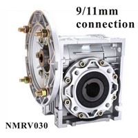 2pcs/lot 90 degree Gearbox NMRV030 Worm Gear Speed Reducer 7.5 - 80 :1 for 9mm or 11mm input shaft Nema 23 Worm Gearbox