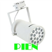18W White LED track lamparas Indoor spot lighting for clothing shop Commercial Flexible Fixture 85-265V by DHL 6pcs