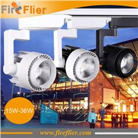 10pcs/pc ceiling led track light 15w 20w 30w 40w shopping mall spotlight cob track lamp mounted adjustable rail light fixture