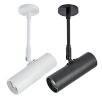 Free Shipping 100pcs/lot 15W dimmable cree LED COB track light, store shopping mall track lamp, White black optional Spot light