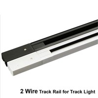 30pcs/lot 2 wire track rail ,1m LED track light rail track lighting fixture rail for track lighting Universal railsl