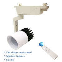LED Track Light 20W COB Ceiling Rail lights dimmable + Wireless remote control , Adjustable brightness and color temperature