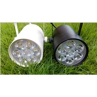 7W Indoor LED Track Rail Spotlight Bulb Energy Saving Home Decorative Bulbs 7X1 Watt Lighting Lamps 7 Pieces Chips AC85-265V