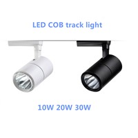 COB 10W 20W 30W Led Track light aluminum Ceiling Rail for Shop Hotels Accent Task Wall Art Exhibition Retail lighting