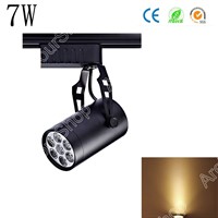Areyourshop Sale Black White 7W AC LED Track Rail Ceiling Spot Light Downlight Shop Lamp Bulb Alumin