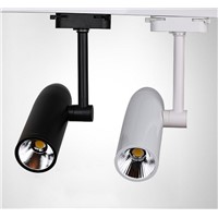 Free Shipping 15W COB LED Spot track light AC85-265V Modern ceiling home spotlight rail fixutre for Cloth shop Art gallery