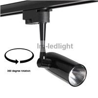 led spotlight for shop 10W black white track head warm / day / pure white spot light led 110V120V130V220V240V LED spor lys 20pcs