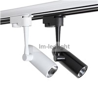COB LED track light 7W adjustable spot led Bridgelux led warm / day / pure white 7W exhibit clothing store free ship 20pcs