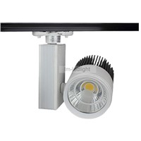 dimmable 3 wire led track spotlight 30W led rail track warm /neture/cold white LED track light fixture free ship 20pcs
