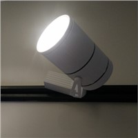 COB LED track light 15W LED track lamp ceiling track spot light ac85-265v white shell