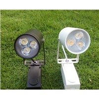 LED Track Light 3x1W Spotlights Lamp 2 wire 3W Lighting Black White Shell AC 85-265V Bright Chip Track Rail Spot Lampada CE ROSH