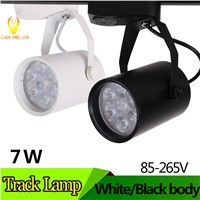 Power LED Track Light Lamp 7W Tracks Rail Spot Led 85-265V Commercial indoor Lighting for cloth store Shop Cold Warm White