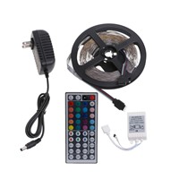 Multicolor Non Waterproof 300 LED 5050 SMD RGB Strip Light 44 Key Remote DC 12V