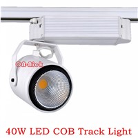 40W COB LED LED Track Rail Stand Spot Light Lamp Lighting Ceiling Track Rail Light Down Spotlight Lamp Display Cabinet 85-265V