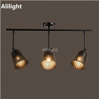 Creative Loft Industrial Rail Lamp Track Lights Bar Clothing Shop Retro Track Lamp Vintage LED COB Spot Indoor Lighting Fixtures