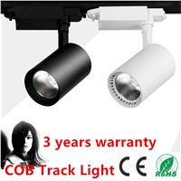 LED Rail Lighting 20W 30W COB LED Track Spot Light Black/White Shell LED Ceiling Lamps LED Projection Lamp Wall Lamp