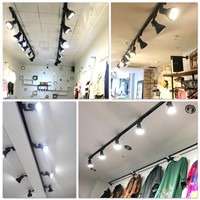 50pcsLED Track Lights 35WCOB Modern Rail wall light Ceiling Commercial Clothes Shoes Store Shop Lampada LED Spot Lamp Spotlights