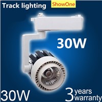 COB LED track light 30W white ceiling LED track spot light 30W LED rail light 220V 30W COB LED track spotlight 30W