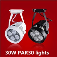 1pcs/lots LED track light PAR30 spotlights clothing store spotlights PAR lamps 30W surface mounted led track lights