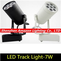 1pcs 7W led track light AC110V 220V aluminum white and black shell rail ceiling lighting spotlight