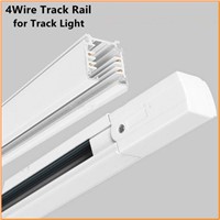 3 Phase Circuit 4 Wire Track Rail LED Track Light Rail Lighting Global Track System Universal Rails Track Lamp Rail 1m Free Ship
