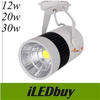 LED Track Light 12W 20W 30W COB Rail Light Spotlight Lamp Replace 300W Halogen Lamp AC85-265V Rail Ceiling Spot Lamp Bulb UL CE