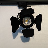 Retro personality lamps led Track lighting 5W gu10 adjustable Metal black 4 leaves e27 PAR30 with 10pcs/pack  110V 240V