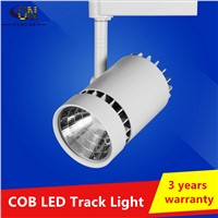25W COB LED Spot track light 110V - 240V Modern ceiling home deco.with rail fixutre for Cloth shop Art gallery by DHL 12pcs