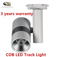 LED Track Light 35W COB Rail Lights Lamps Spotlight Commercial Shop Indoor Lighting 110V 120V 220V 240V Warm natural Cold White