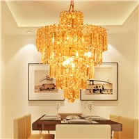 SHIXNIMAO lamp crys European Style Deluxe crystal pendant living room dining room bedroom lamp new champagne crystal