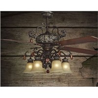 52inch fan chandelier fan light living room bedroom modern minimalist fashion antique leaf fan light chandelier fans