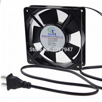 1 PCS Gdstime AC 220V 240V 2Wire 12cm Cooling Case Fan 120mm 25mm 120x25mm