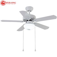 Decorative Wood Blades Ceiling Fan 5218-B Red Church Glass Shades ceiling fan with light kit