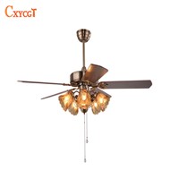 25W 52inch LED Ceiling Fan Light for Dining Room Living Room Fan Lamp with E27 holder