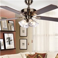 European-style ceiling fan light (multicolor)