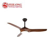 Decorative Wood Blades Ceiling Fan with led light