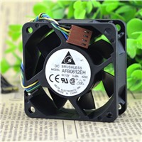 Original DELTA AFB0612EH 6CM 6CM 12V 0.48A 6025 4 wire ball bearing cooling fan