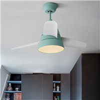 Modern Simple Bedroom Fan Chandelier Living Room Lights Makaren Fan LED Lamp Dinning Room Lamp Coffee Shop lamp Free Shipping