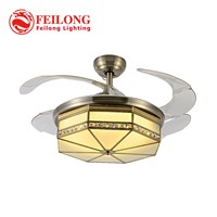 Vintage Ceiling Fan Y4219 42 inch Living Room Fan Light Ceiling Fan with Light Bed Room Light