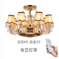 Ceiling fans lamp Anion stealth fan lamp ceiling lamp zinc alloy crystal european-style remote control lamps 8 Heads ceiling fan