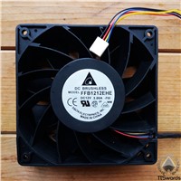 FFB1212EHE 120mm 12V 3A 12CM cool fan For Bitcoin GPU Miner Powerful Server Case Computer ETH mining Frame rig case cooling Fan