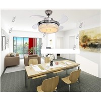 LED stealth remote control fan lights ceiling Minimalism modern living room bedroom dining room ceiling fan with light 42inch