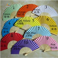 Free Shipping 50pcs/Lot ,Wedding Hand Fan Chinese Hand Fan For Party Decoration