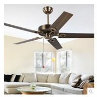 52inch continental retro ceiling fan without a light leaf ceiling fan iron modern and simple iron fan no lights