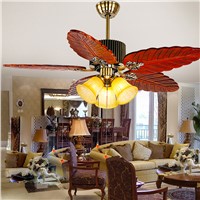 led e27 Iron Glass Wooden Ceiling Fan LED Lamp.LED Light.Ceiling Lights.LED Ceiling Light.Ceiling Lamp For Foyer Bedroom