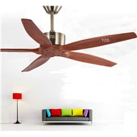 Nordic simple home living room dining room no lights fan chandelier European vintage industrial fan chandelier fan without lamp