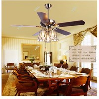 American art copper shade 52inch pendant fan lights fan pendant fan lamp Tiffany living room remote control lamps fan