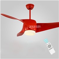 New 52 Inch Variable Frequency Ceiling Fan Modern Fashion European Living Room LED Fan light 110-240V 15-75W
