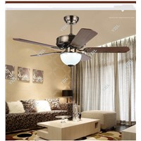 Remote control antique ceiling fan lights LED restaurant dining room retro fan light lamp ceiling 42inch simple lights fan