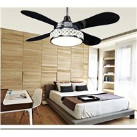 Four leaves of color change lamp fan ceiling fan lights LED continental living room bedroom dining room fan light ceiling 42inch